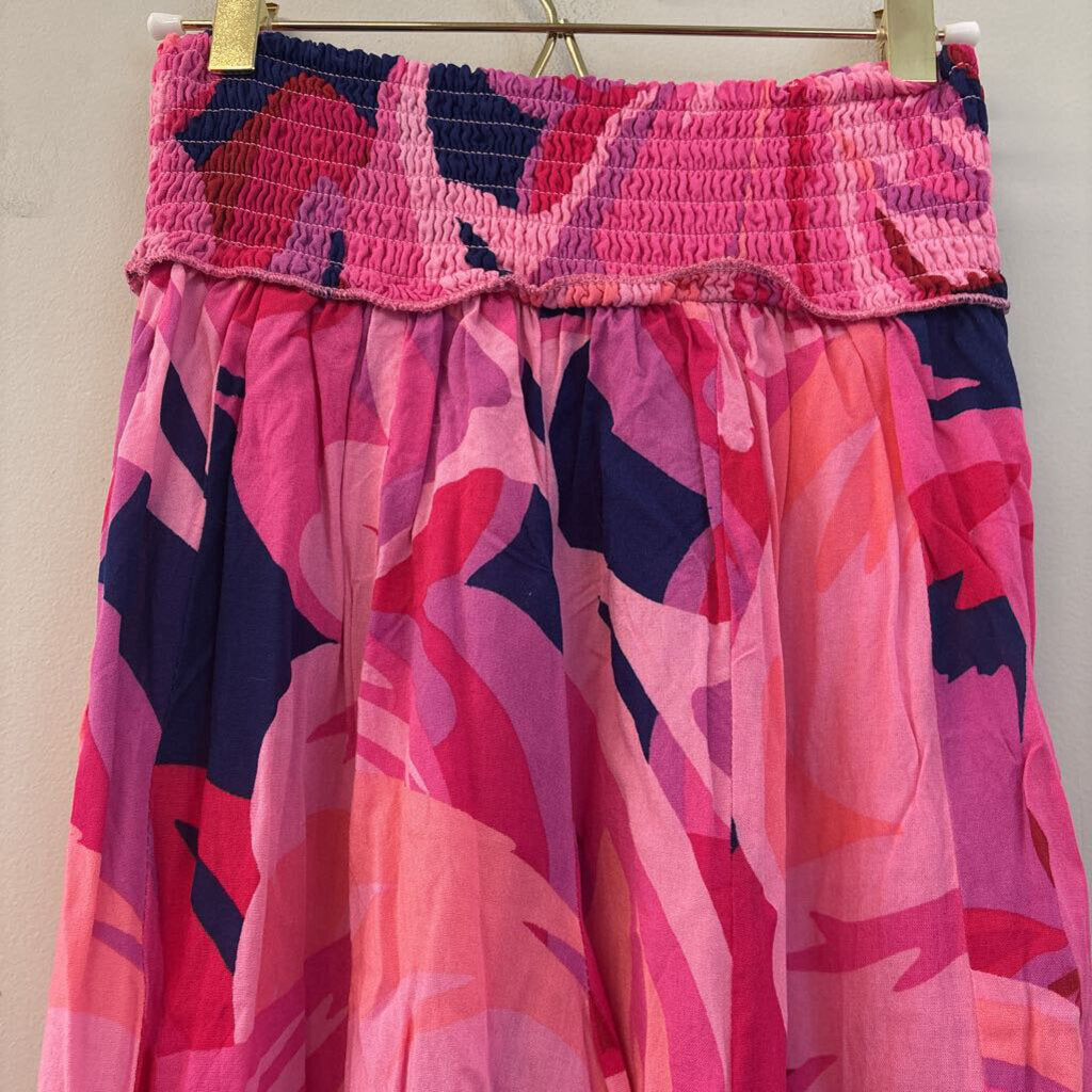 True Destinations Oversized Flower Print Pants Small