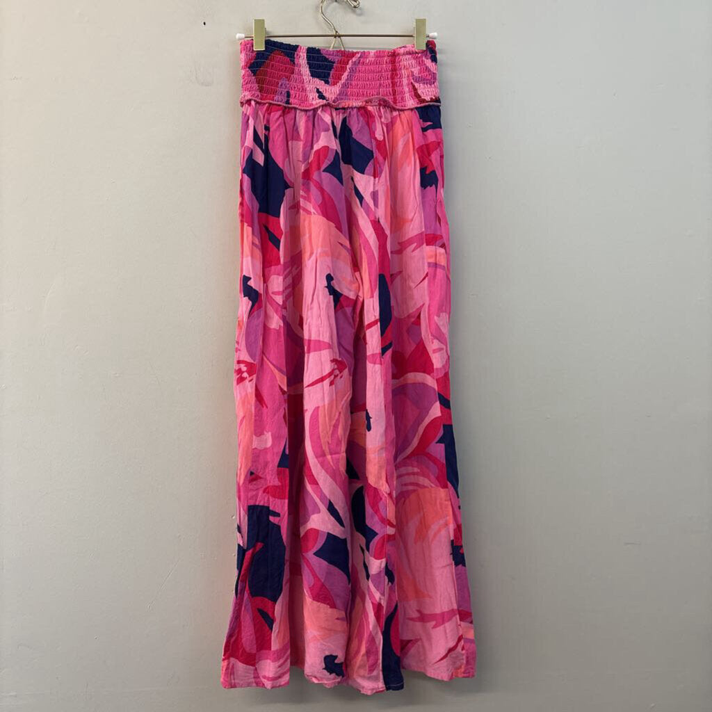 True Destinations Oversized Flower Print Pants Small