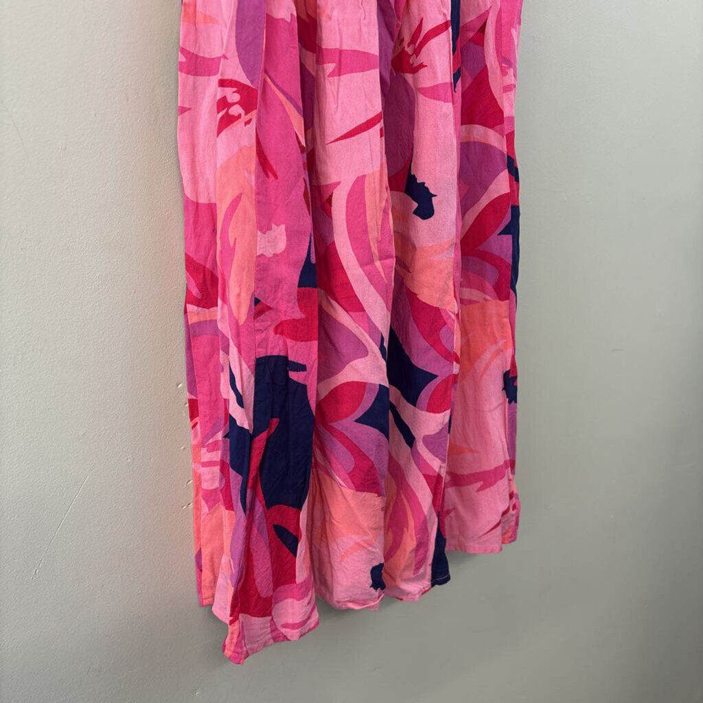 True Destinations Oversized Flower Print Pants Small