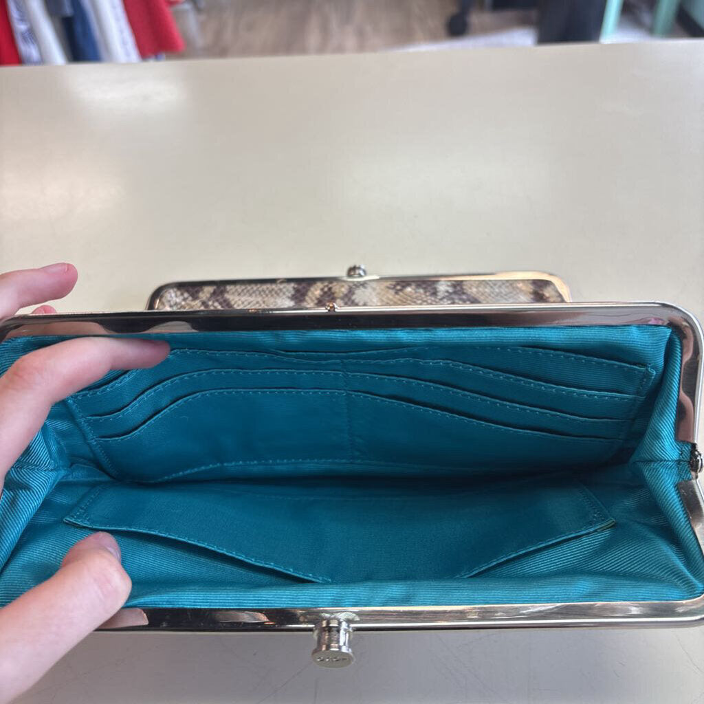Hobo Snakeskin Lauren Clutch Wallet