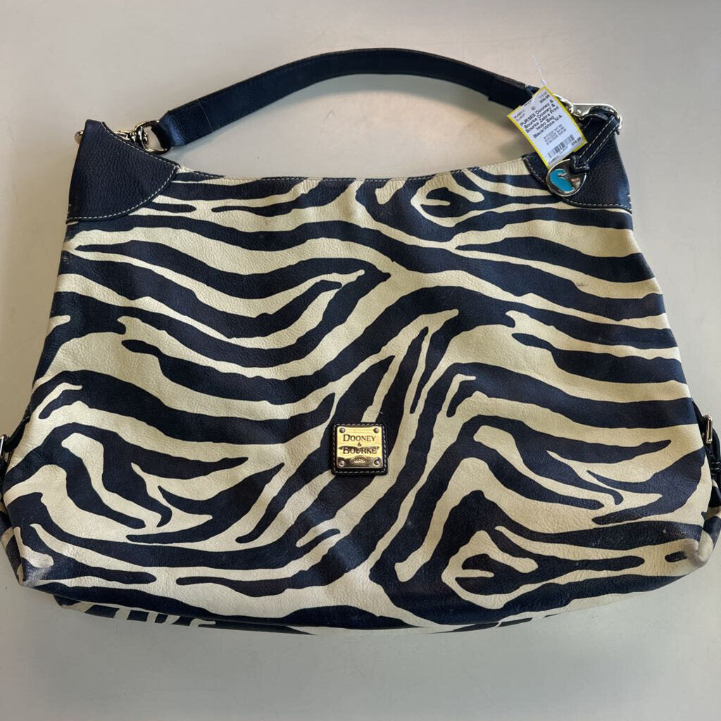 Dooney & Bourke Zebra Print Hobo Bag