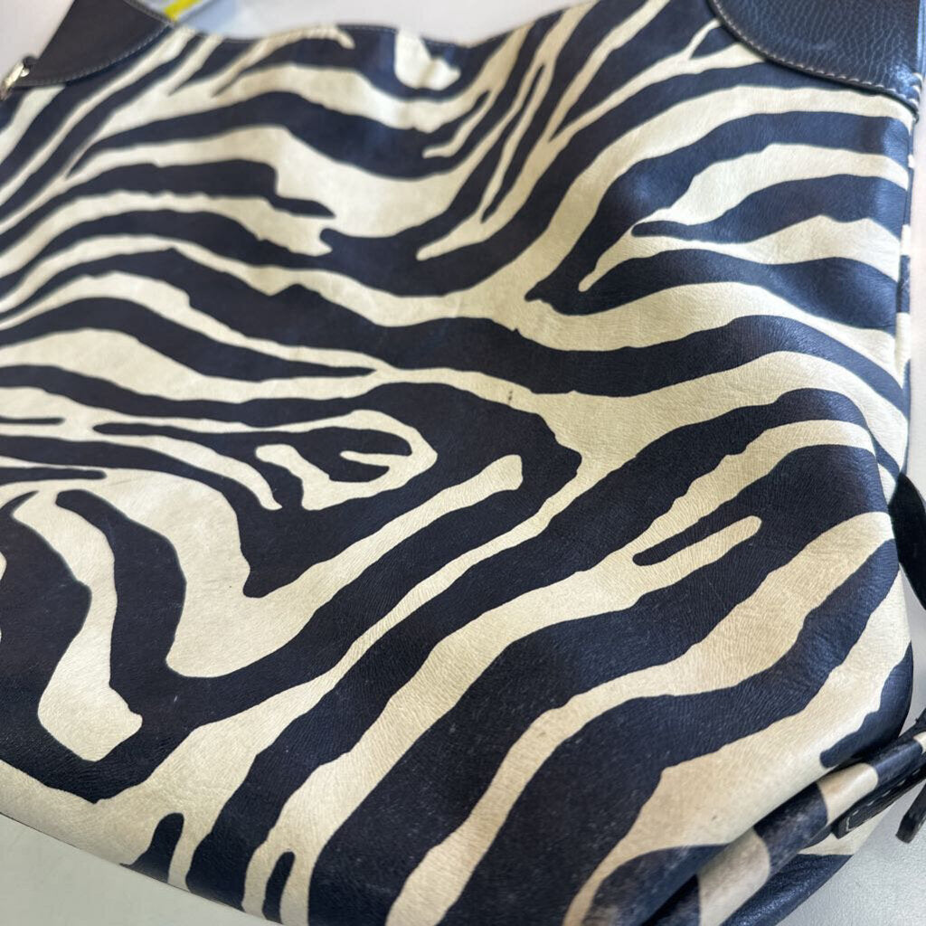 Dooney & Bourke Zebra Print Hobo Bag