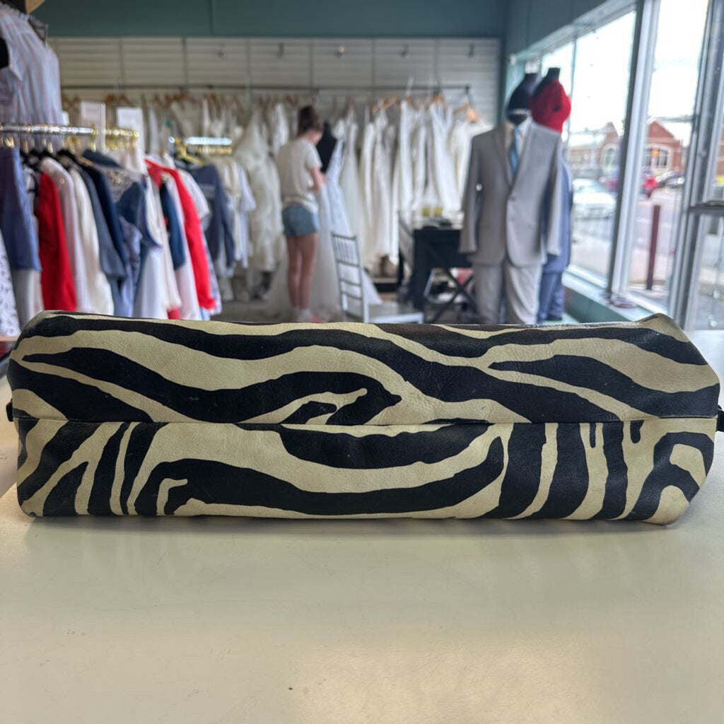 Dooney & Bourke Zebra Print Hobo Bag