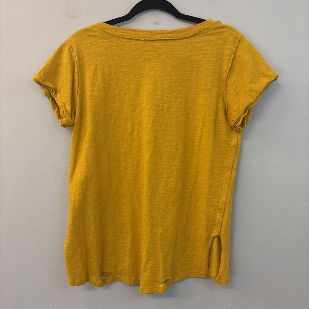 Umgee Distressed Edge T-Shirt Small