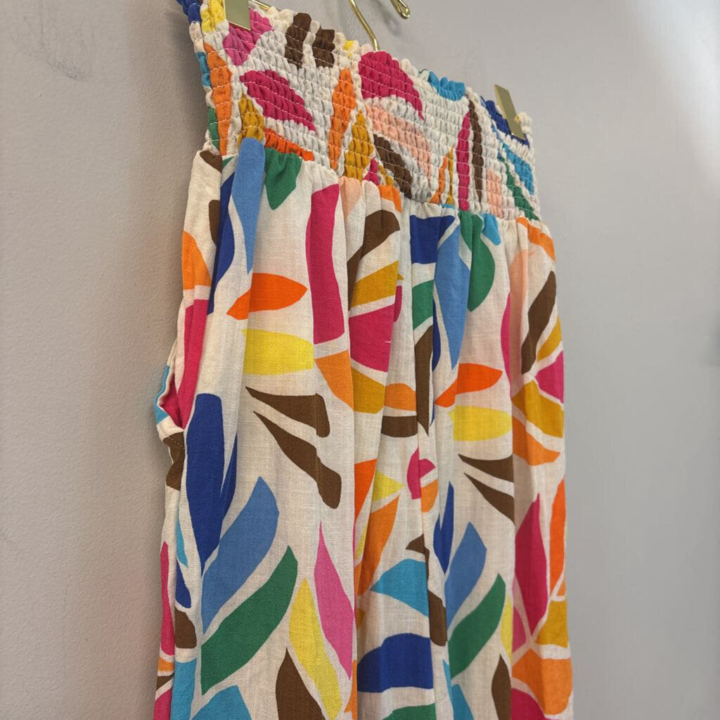 Tabitha Brown Leaf Printed Pull On Pants Small