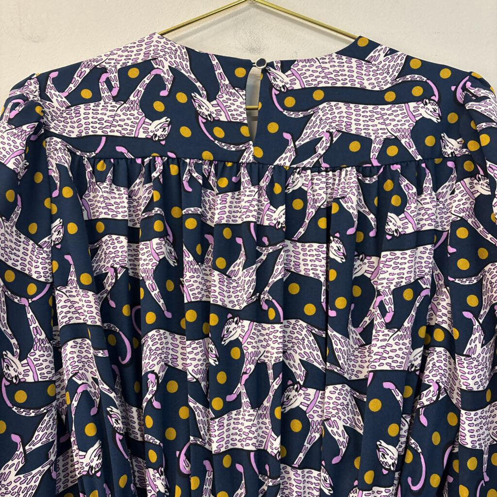 Kate Spade Panther Dot Dress Large
