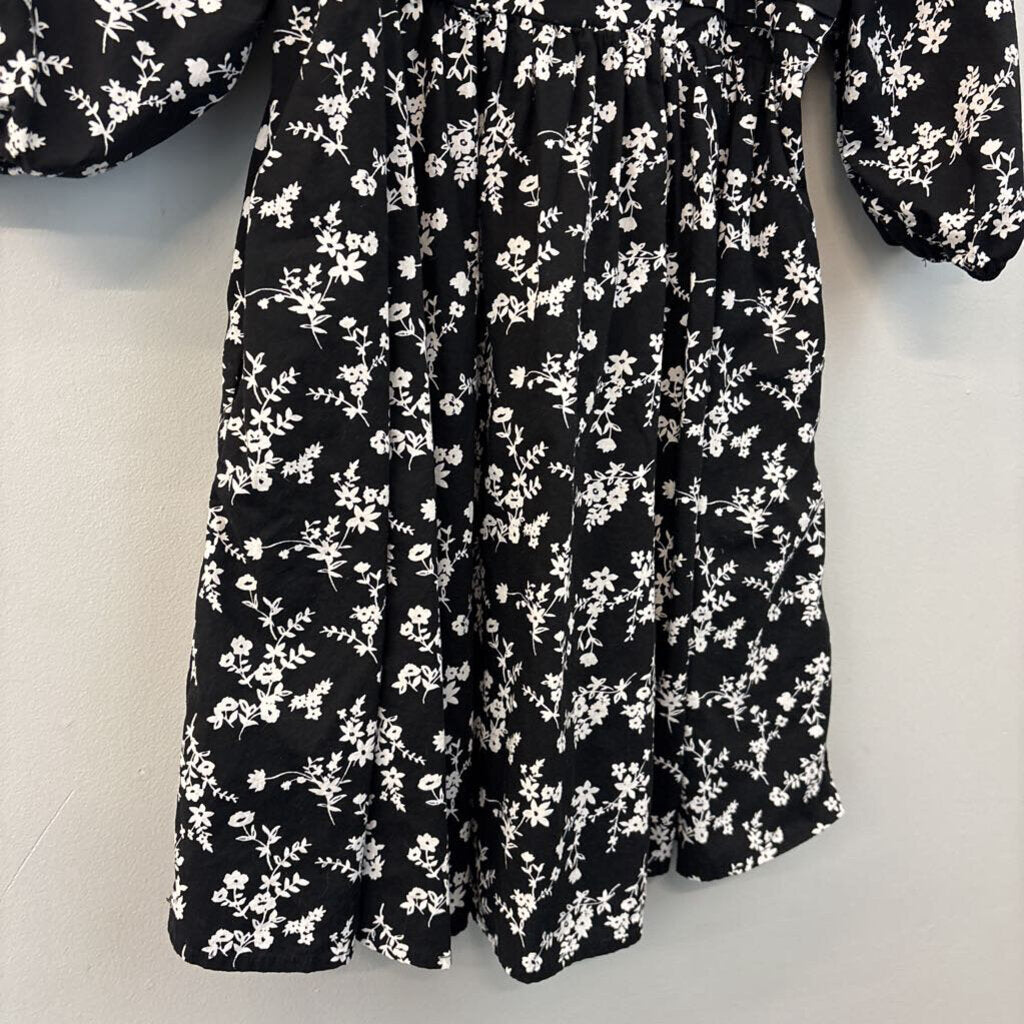 Mi Ami Puff Sleeve Floral Printed Dress Medium