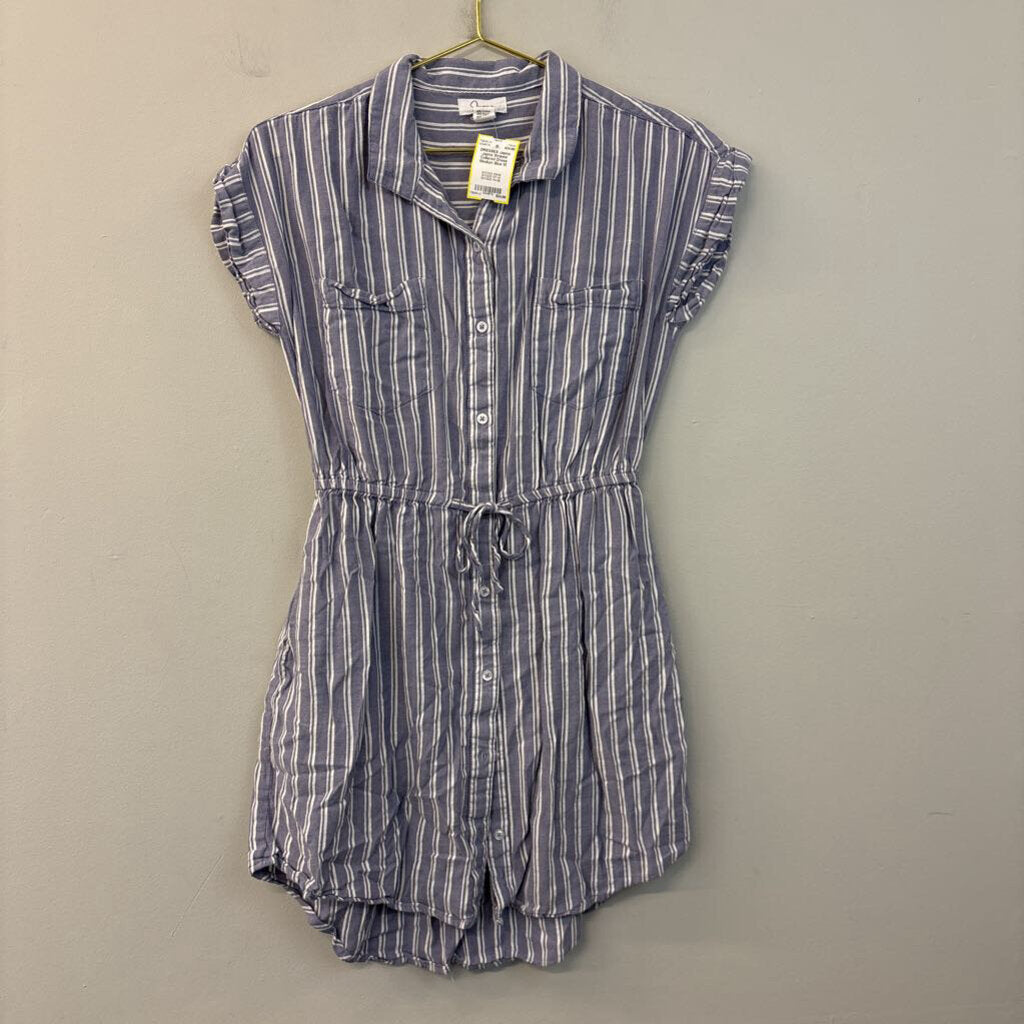 Japna Striped Collared Dress Medium