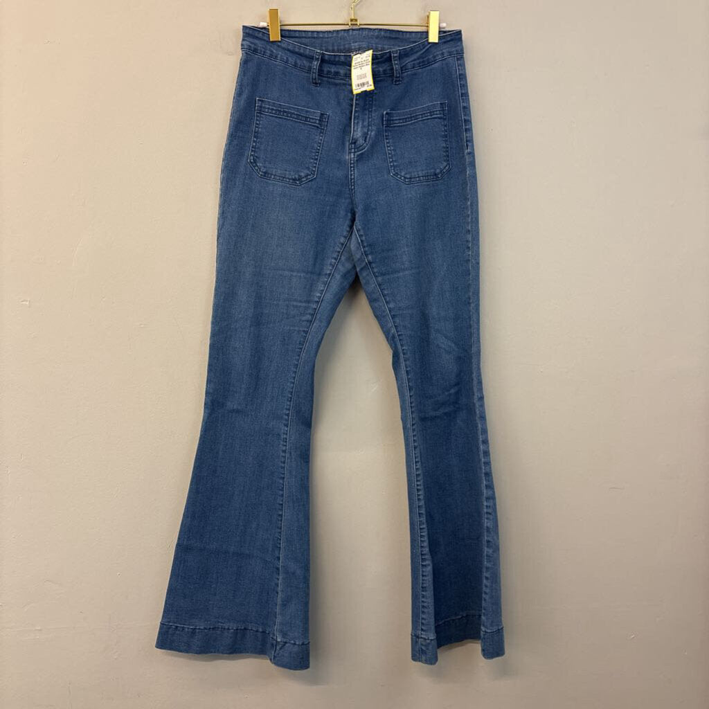 Flared Medium Wash Jeans Medium