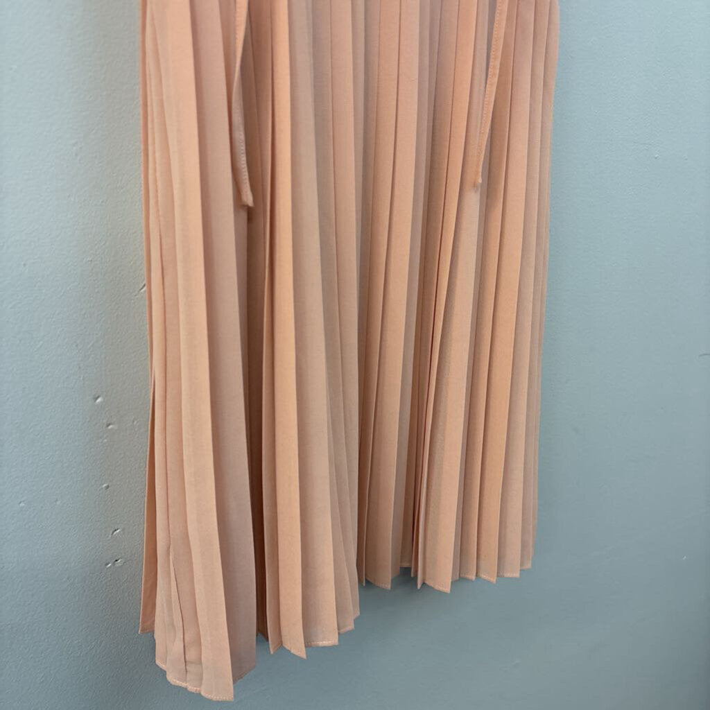 Greylin Accordion Pleated Short Dress Small