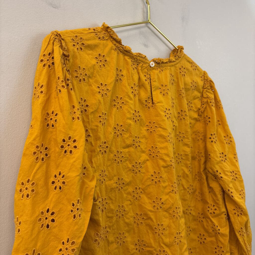 J. Crew Eyelet Long Sleeve Top Extra Large