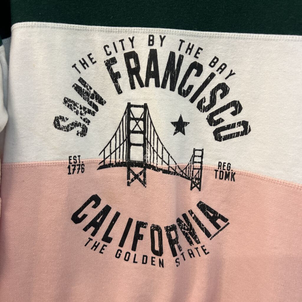 Klesis Land Color Block San Francisco Long Sleeve Pullover Small