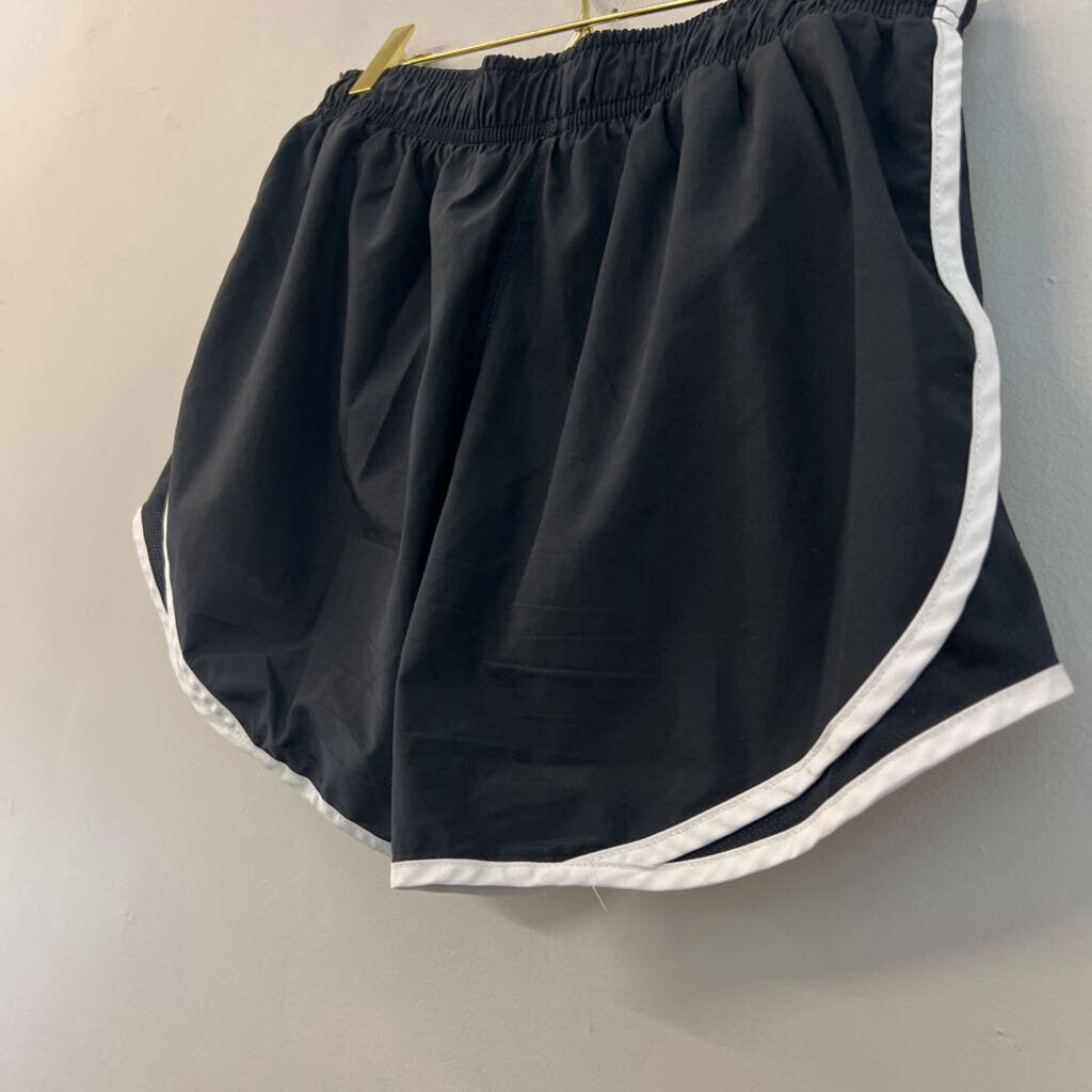 Nike Black/ White Athletic Shorts Large