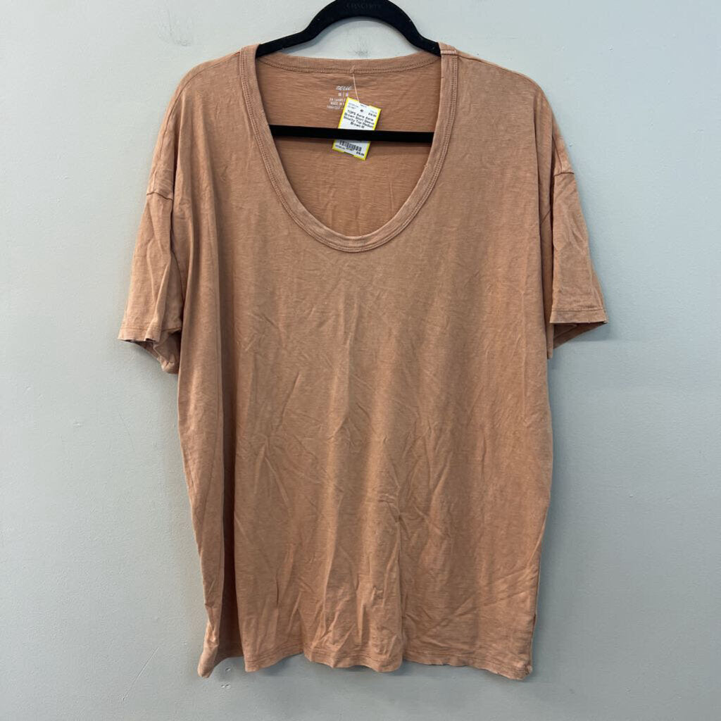 Aerie Brown Short Sleeve Slouchy Top Medium