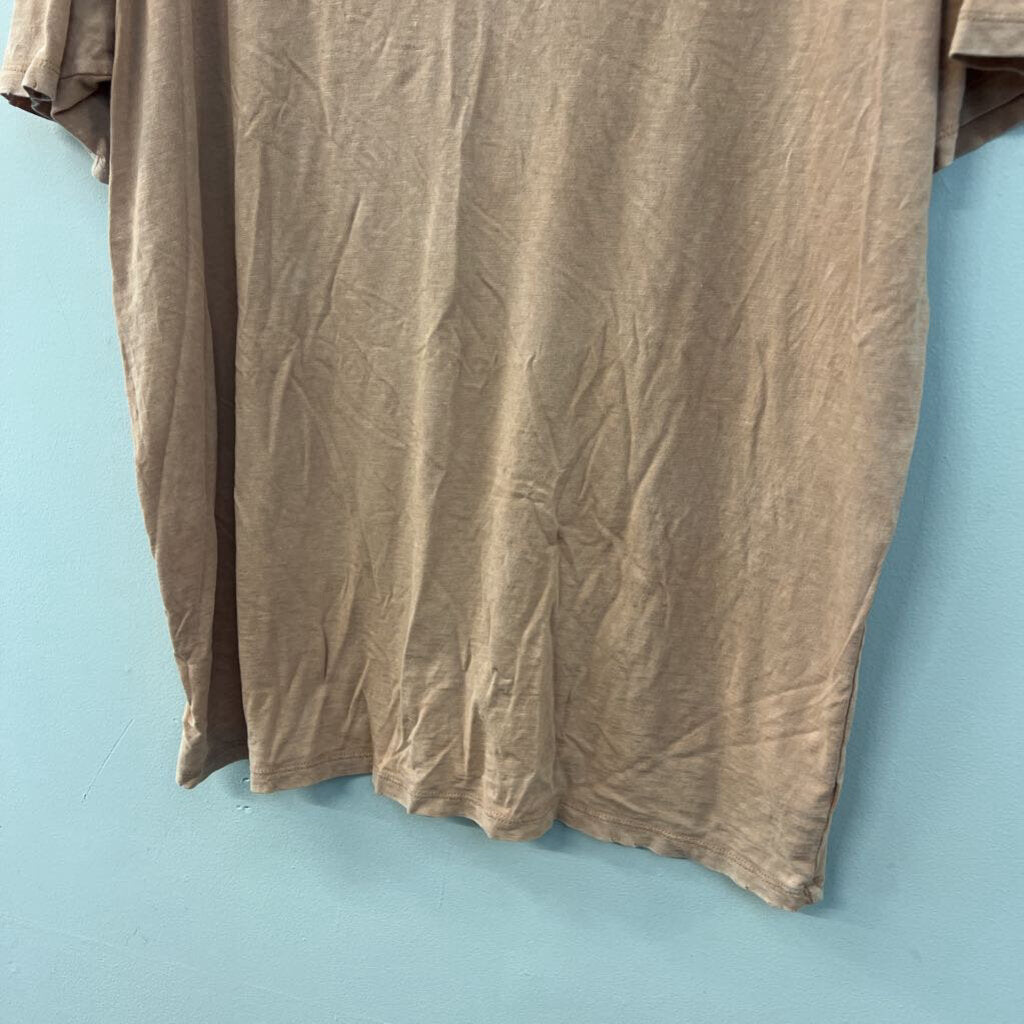 Aerie Brown Short Sleeve Slouchy Top Medium