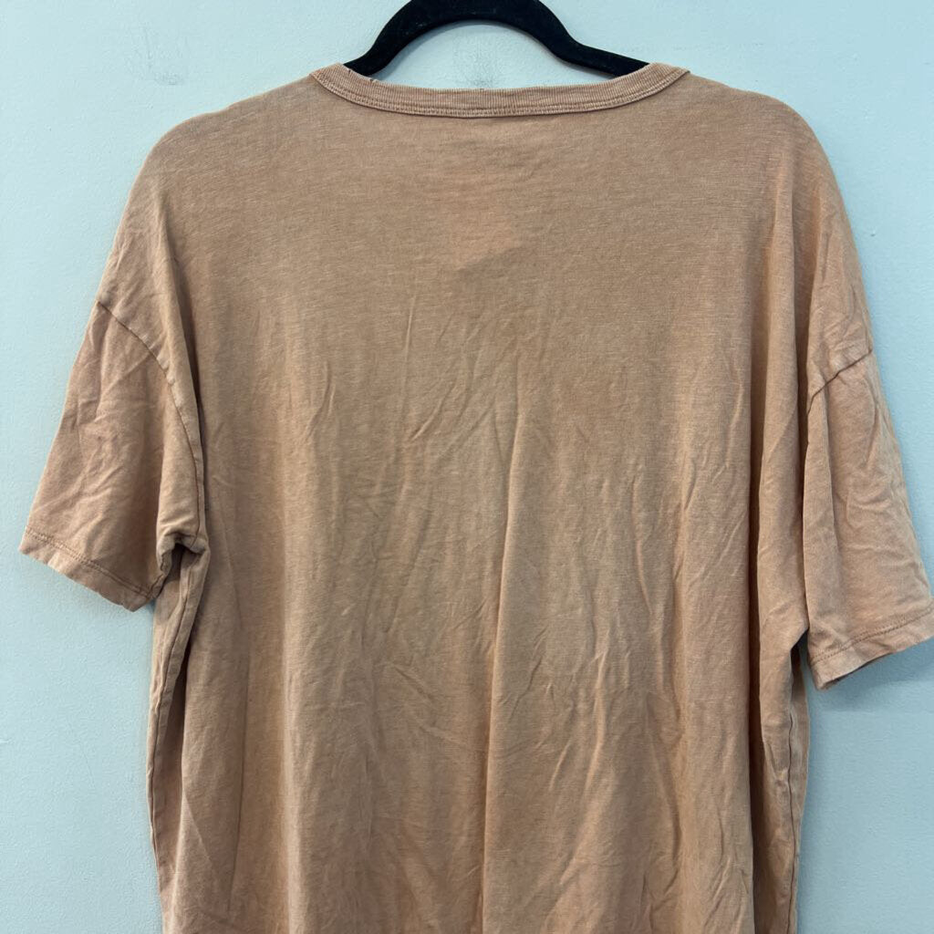 Aerie Brown Short Sleeve Slouchy Top Medium