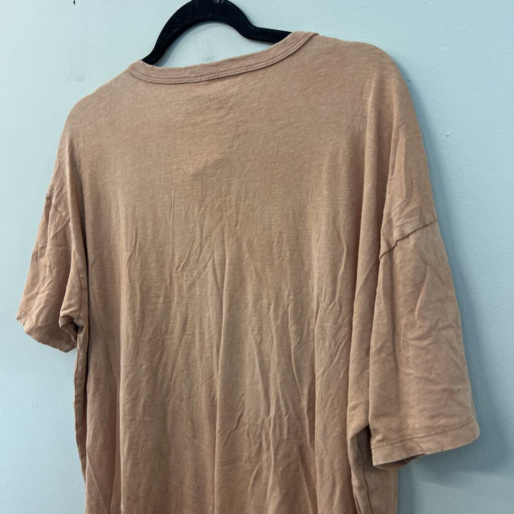 Aerie Brown Short Sleeve Slouchy Top Medium