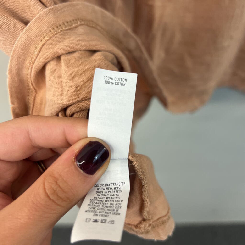 Aerie Brown Short Sleeve Slouchy Top Medium