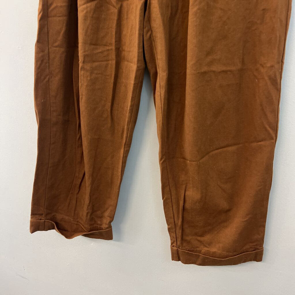 Free People Brown High Waisted Wide Leg Trouser Pants 10
