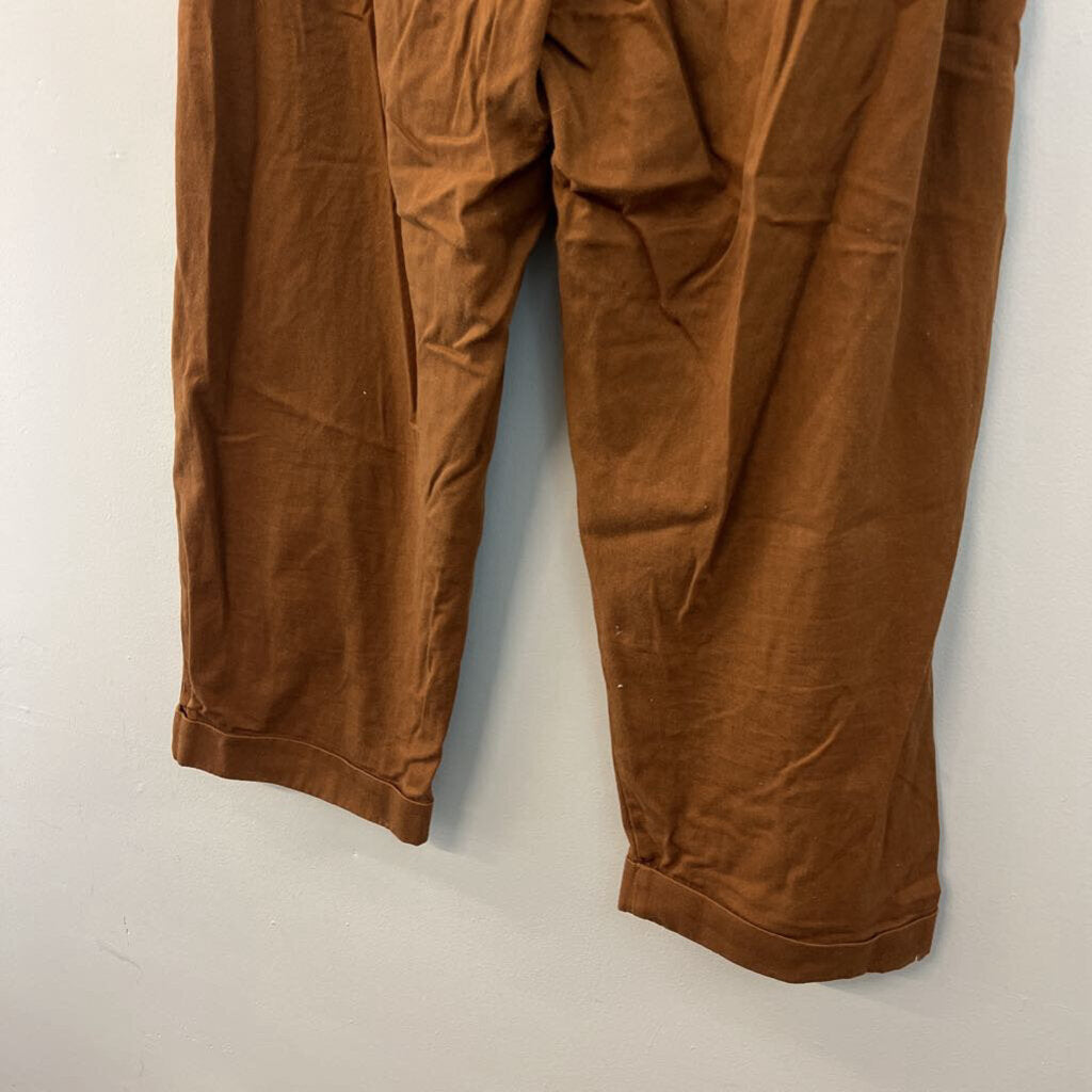 Free People Brown High Waisted Wide Leg Trouser Pants 10
