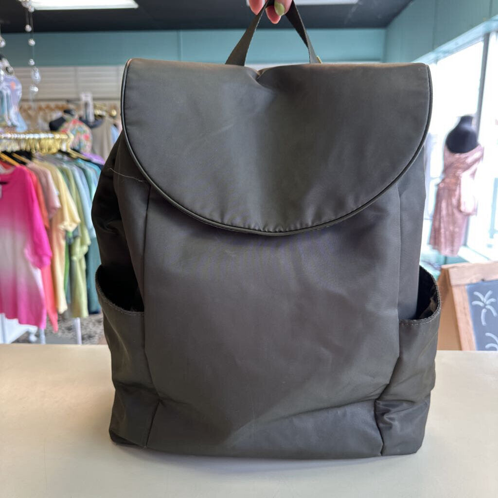 Green Nylon Backpack