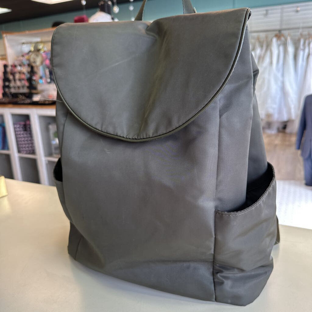 Green Nylon Backpack