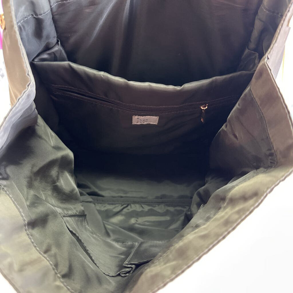 Green Nylon Backpack