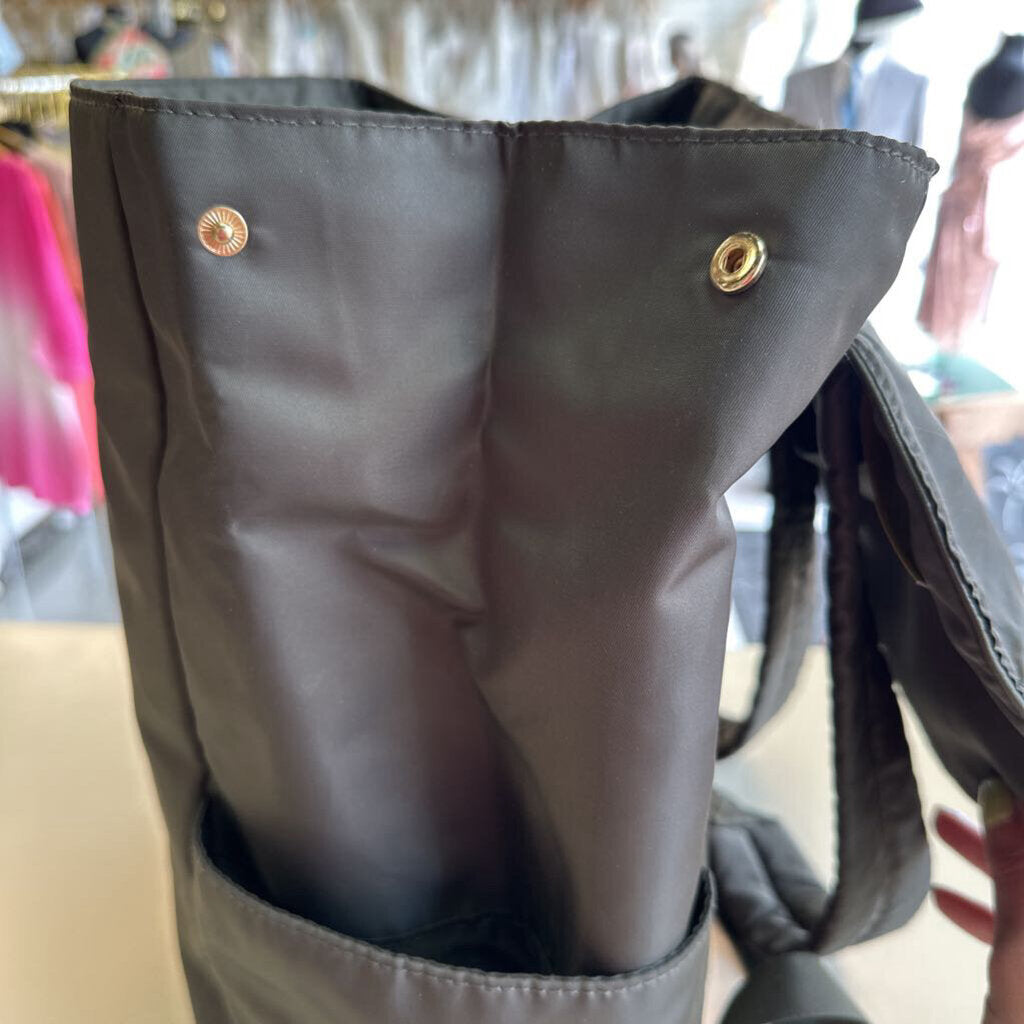 Green Nylon Backpack
