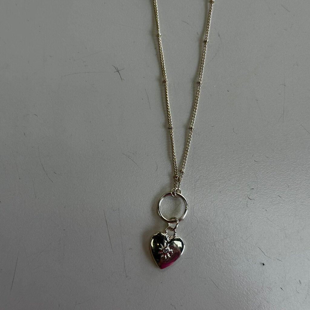 Gold Heart Pendant Necklace
