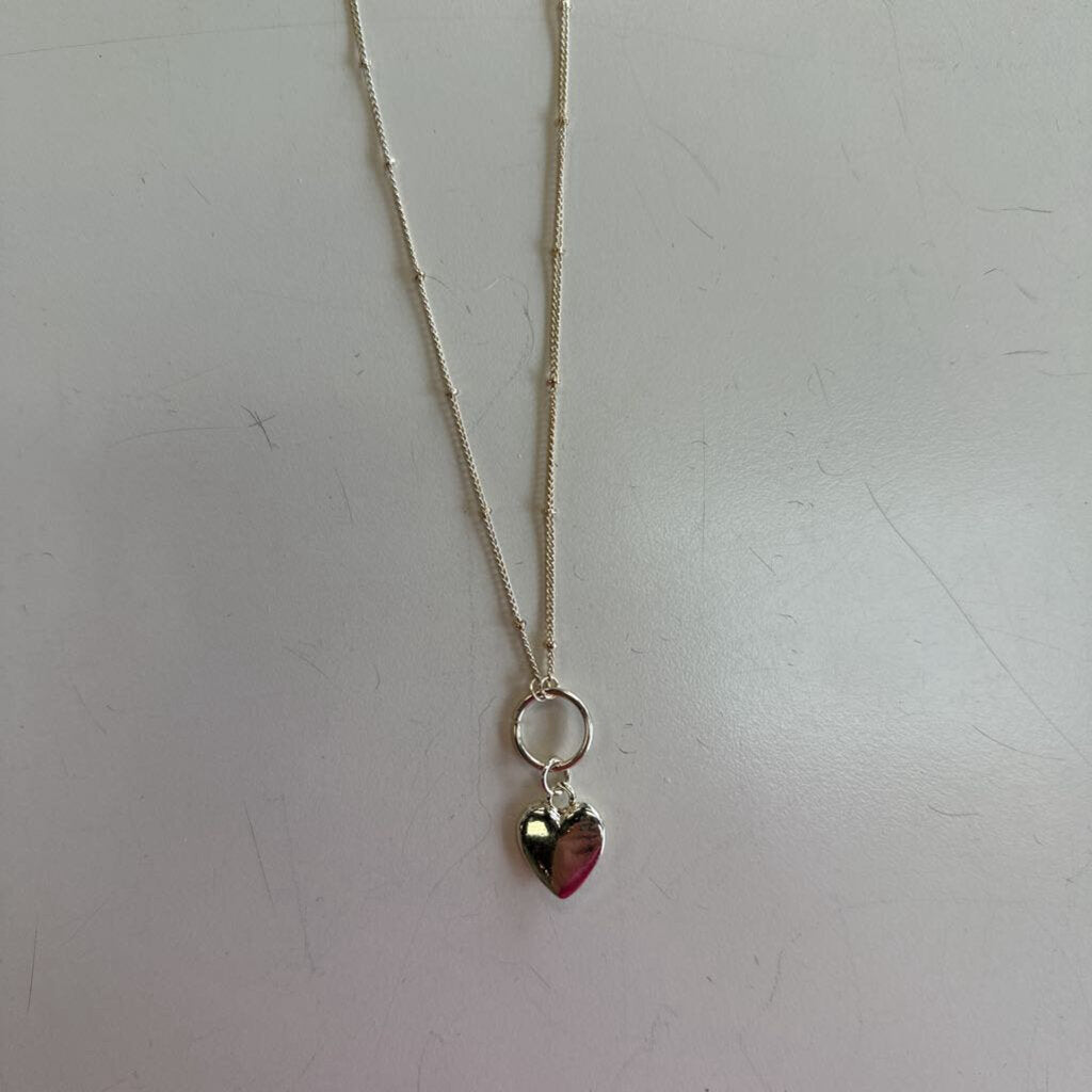 Gold Heart Pendant Necklace