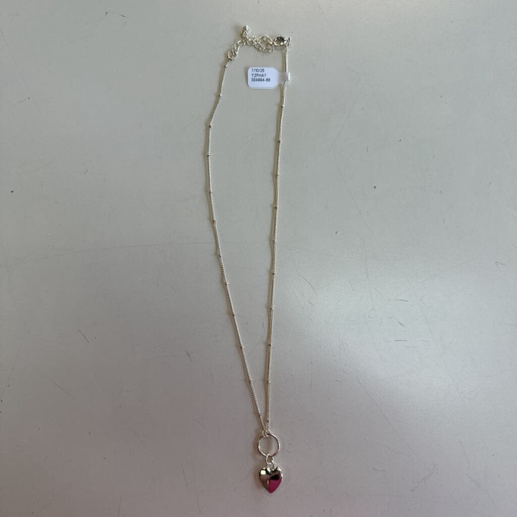 Gold Heart Pendant Necklace