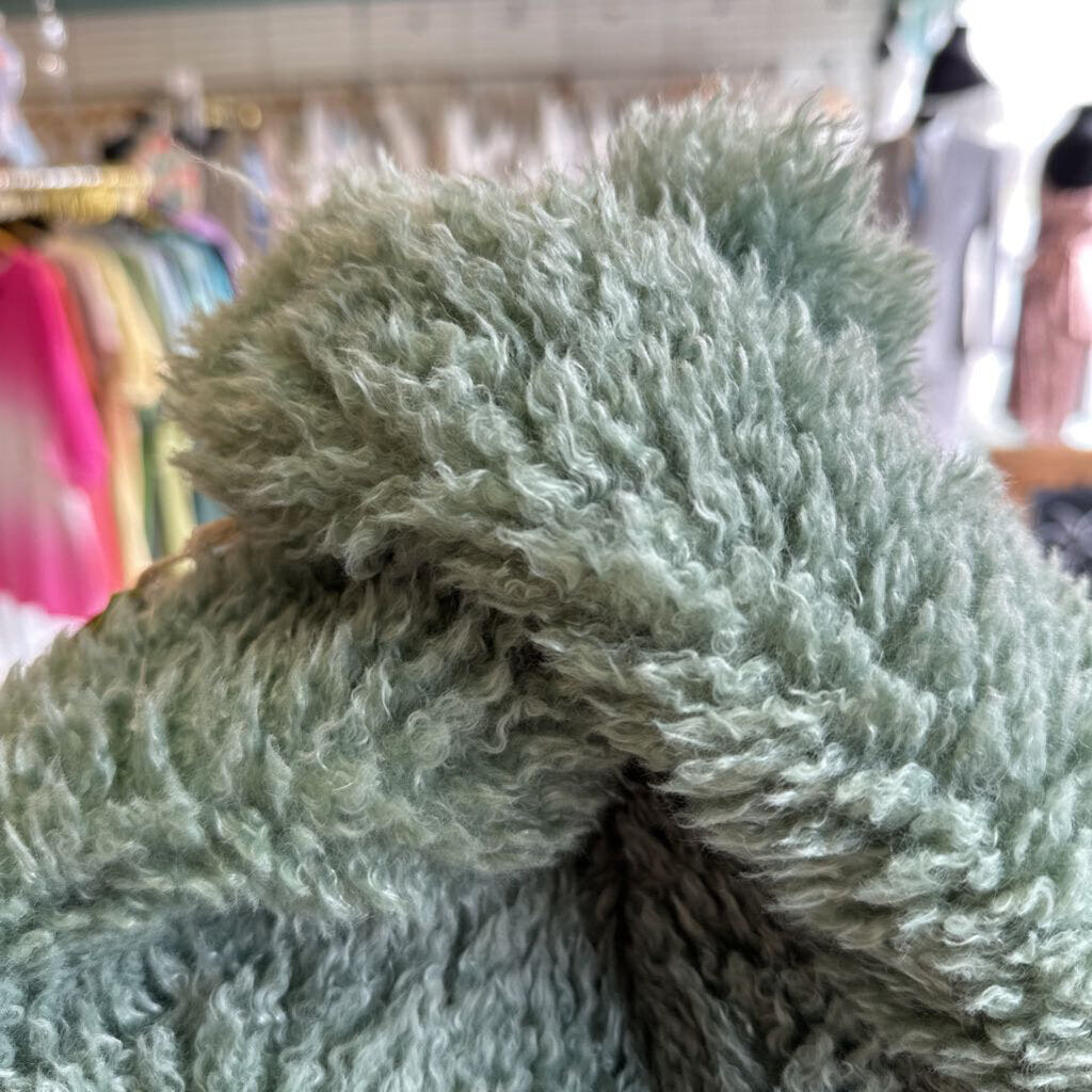 Natural Life Green Fuzzy Purse