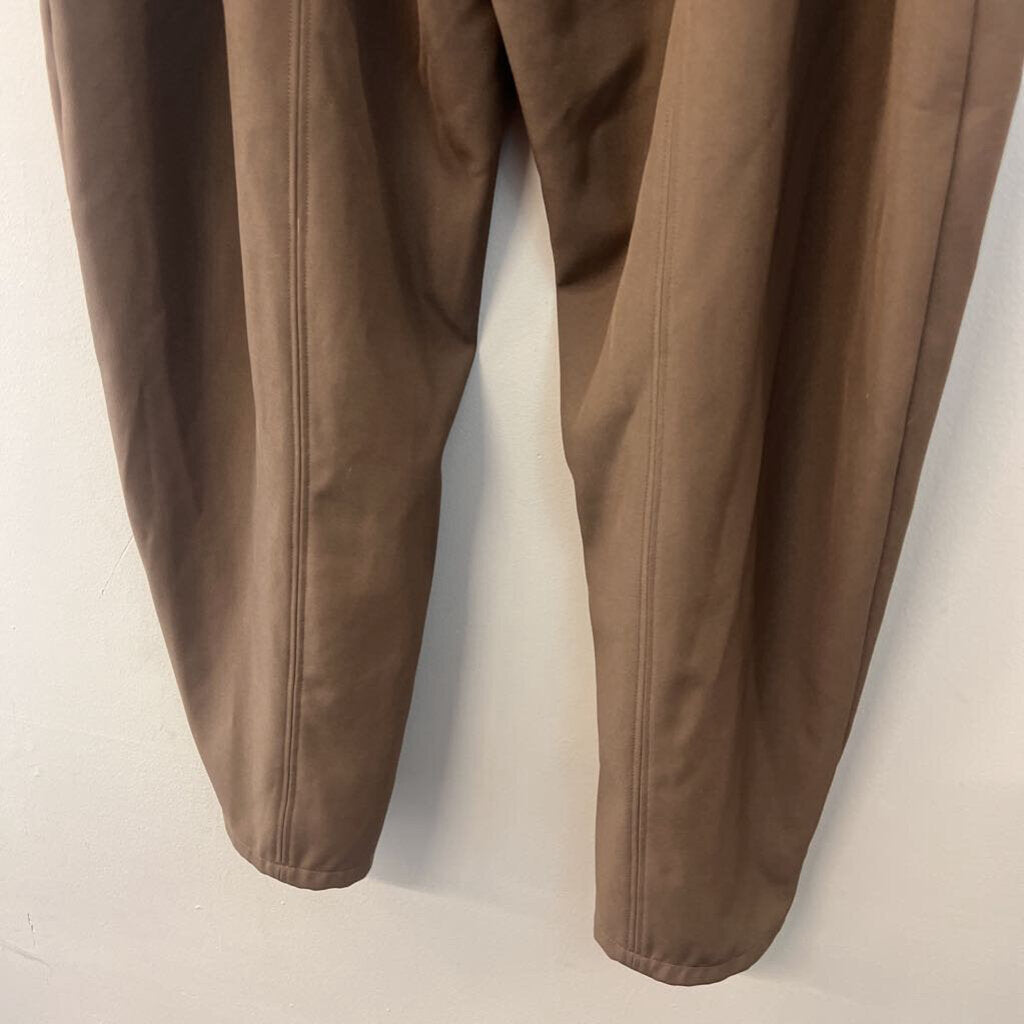 Halara Brown Wide Leg Pull On Trouser Pants Large