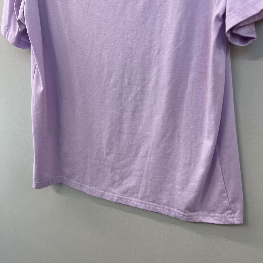 Purple "This Night Is Sparkling" Short Sleeve Graphic Tee Medium
