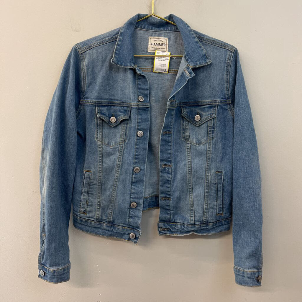 Hammer Medium Wash Denim Jacket Large