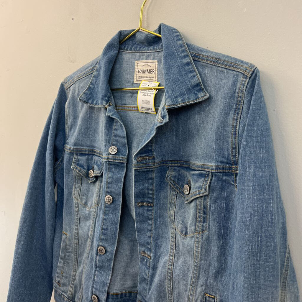 Hammer Medium Wash Denim Jacket Large