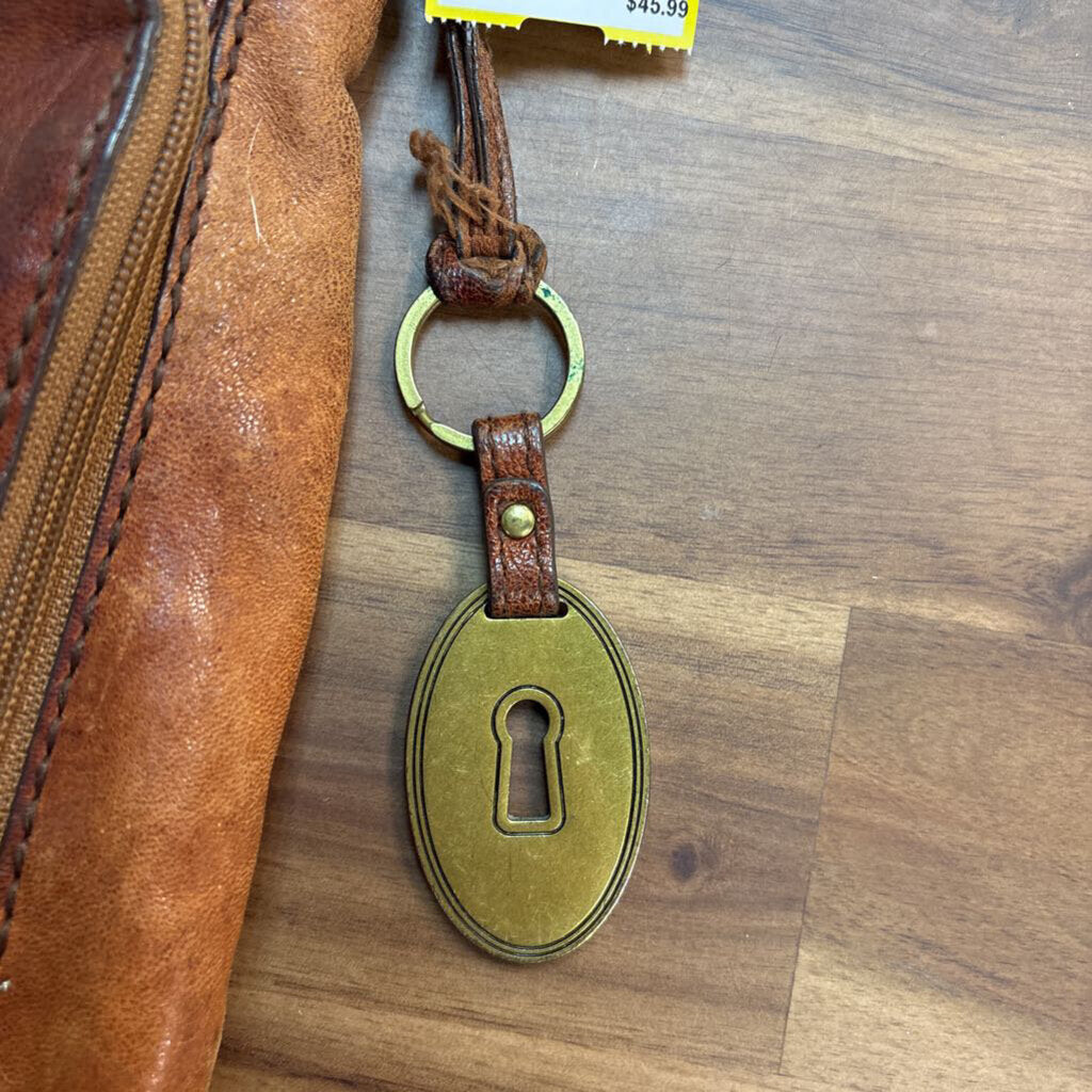 Fossil Brown Leather Long Live Vintage Crossbody Purse
