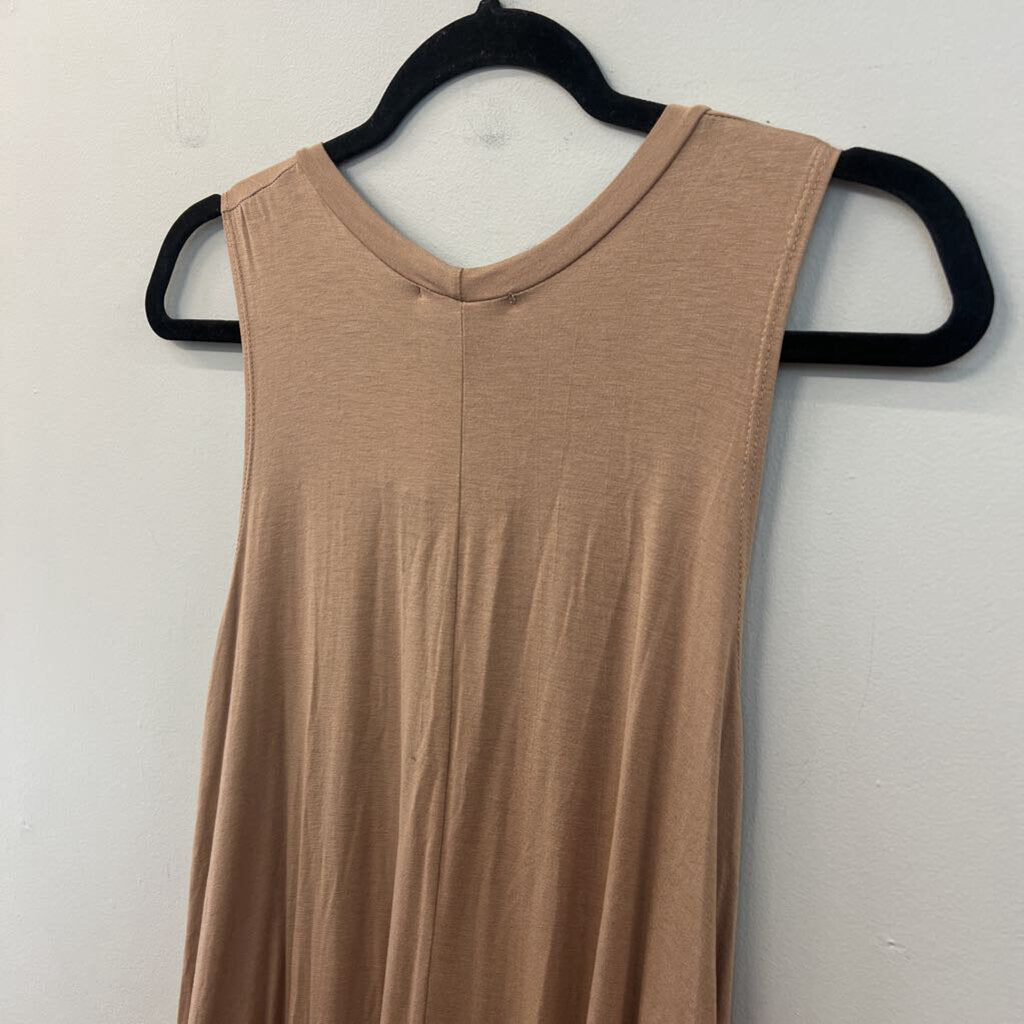 Uge Brown Tank Shift Dress Medium