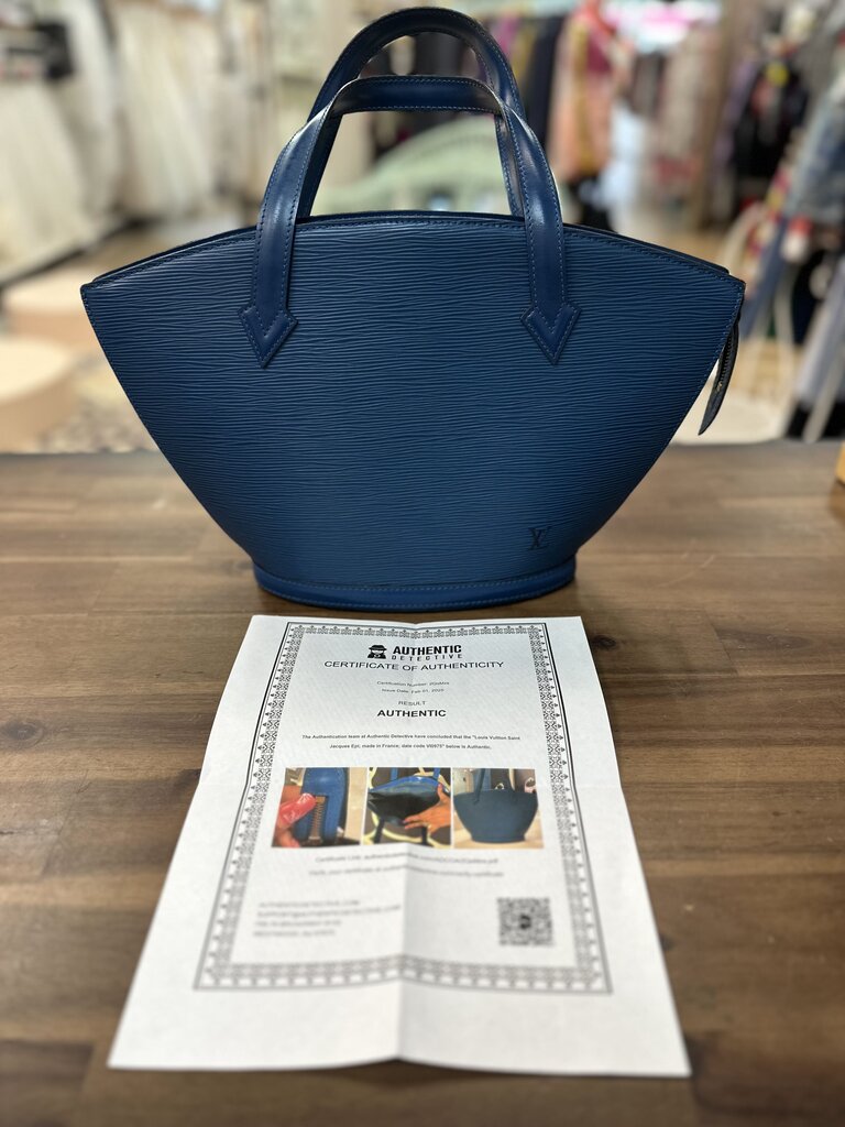 Louis Vuitton Epi Saint Jacques Toledo Blue