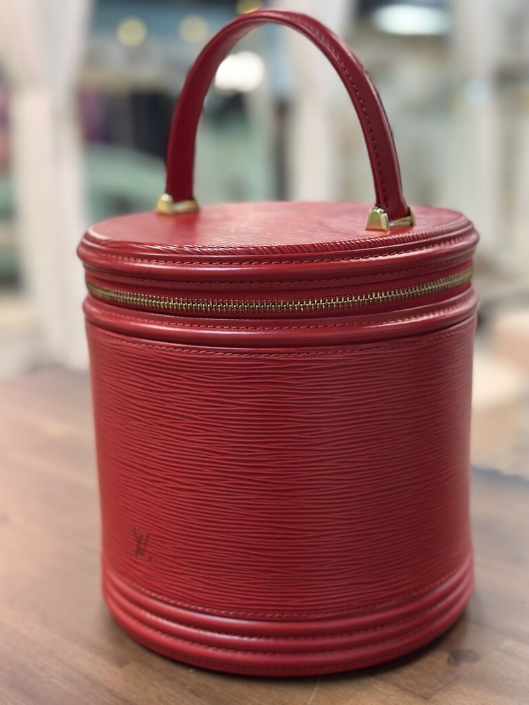 Louis Vuitton Epi Leather Bucket Bag Red