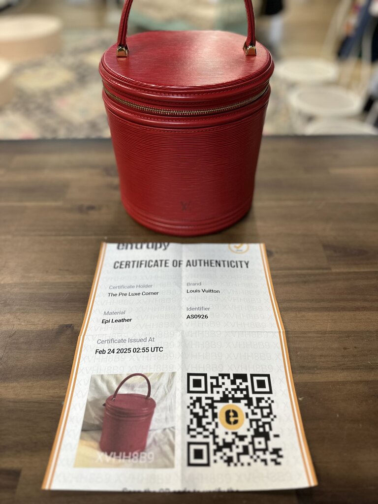 Louis Vuitton Epi Leather Bucket Bag Red