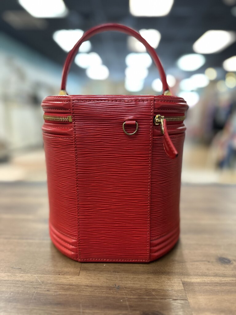 Louis Vuitton Epi Leather Bucket Bag Red