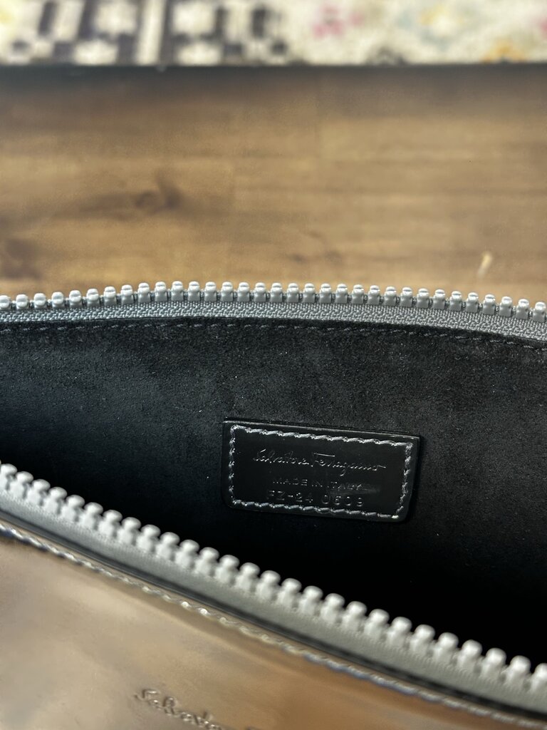 Salvatore Ferragamo Silver Pouch