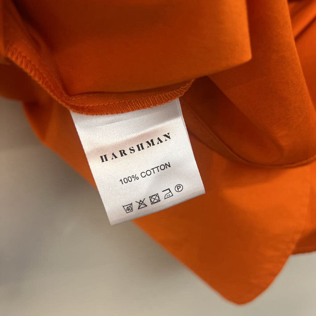 Harshman Orange Long Sleeve Spirea Top Large