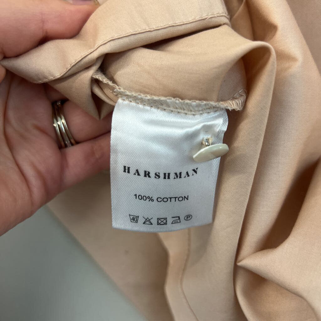 Harshman Brown/ White Perry Tunic Long Sleeve Top Medium