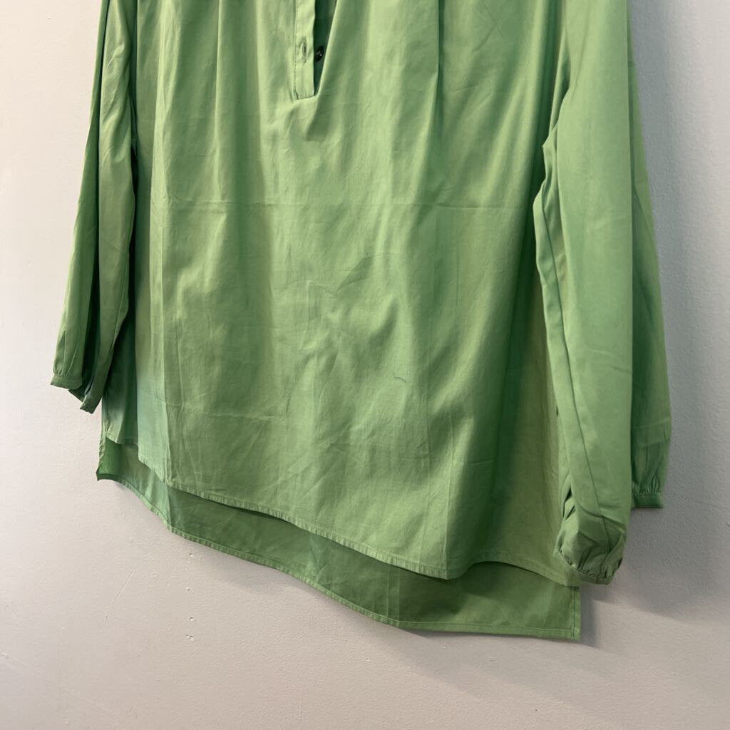 Harshman Green Long Sleeve Delano Top Medium