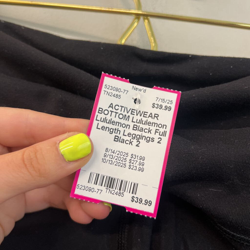 Lululemon Black Full Length Leggings 2