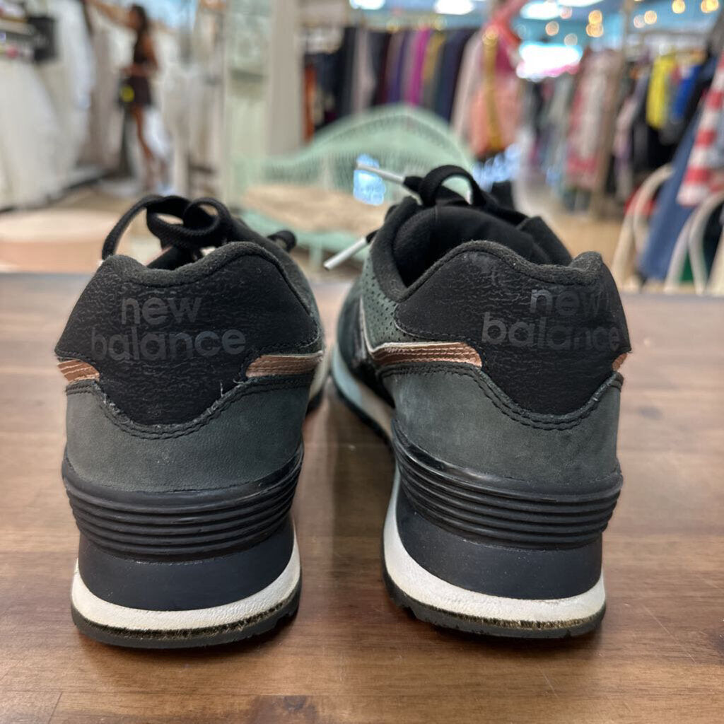 New Balance Black/ Pink 574 Sneakers 7