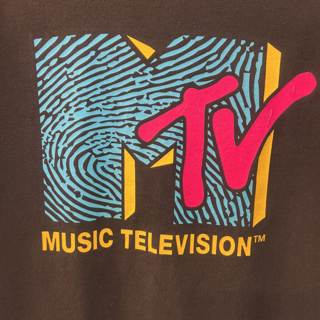 Black/ Multi MTV Short Sleeve Graphic Tee Large