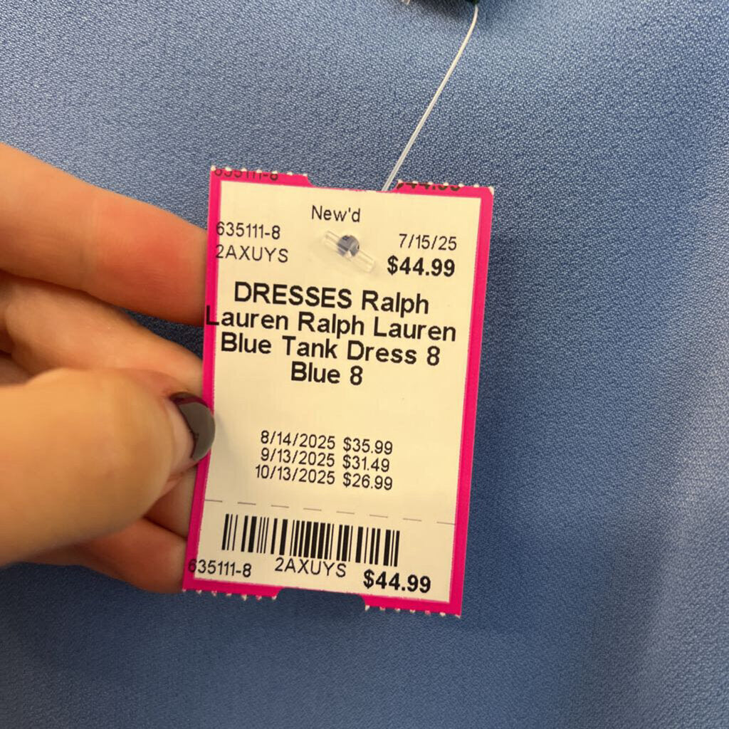Ralph Lauren Blue Tank Dress 8